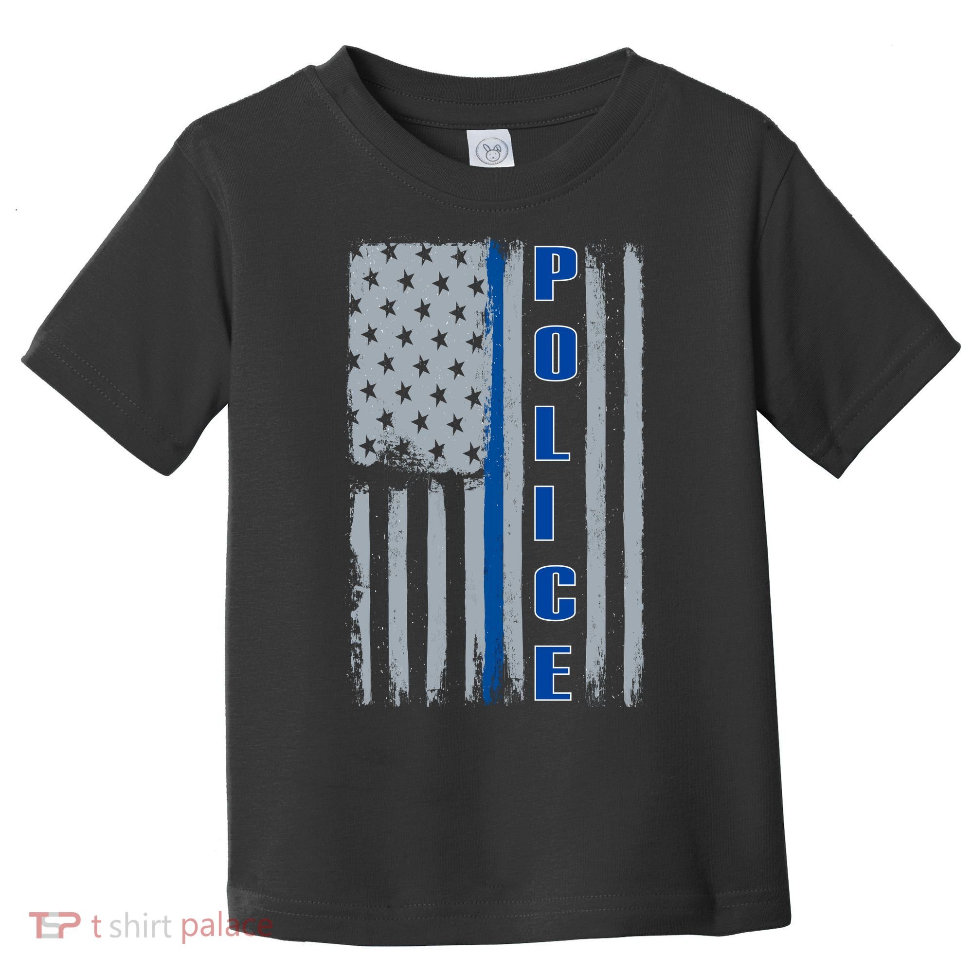 Support Police Blue Flag Toddler T-Shirt