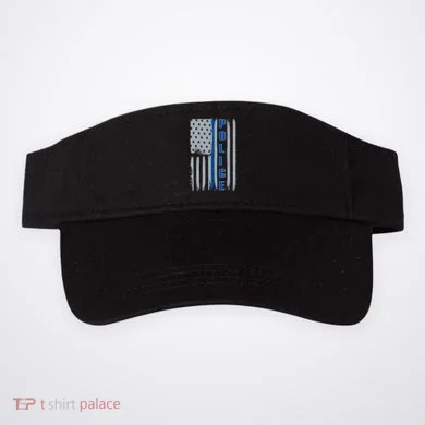 Support Police Blue Flag Visor
