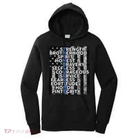 Support Police Thin Blue Line Distressed Flag Women's Hoodie thumb 0