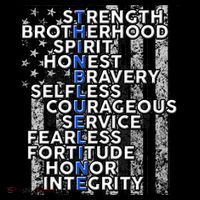 Support Police Thin Blue Line Distressed Flag Women's T-Shirt thumb 6