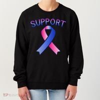 Support Ribbon Cancer Awareness Women's Sweatshirt thumb 0