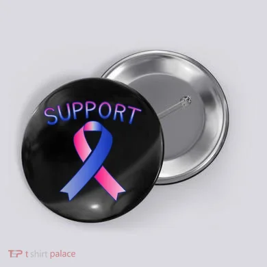 Support Ribbon Cancer Awareness Button