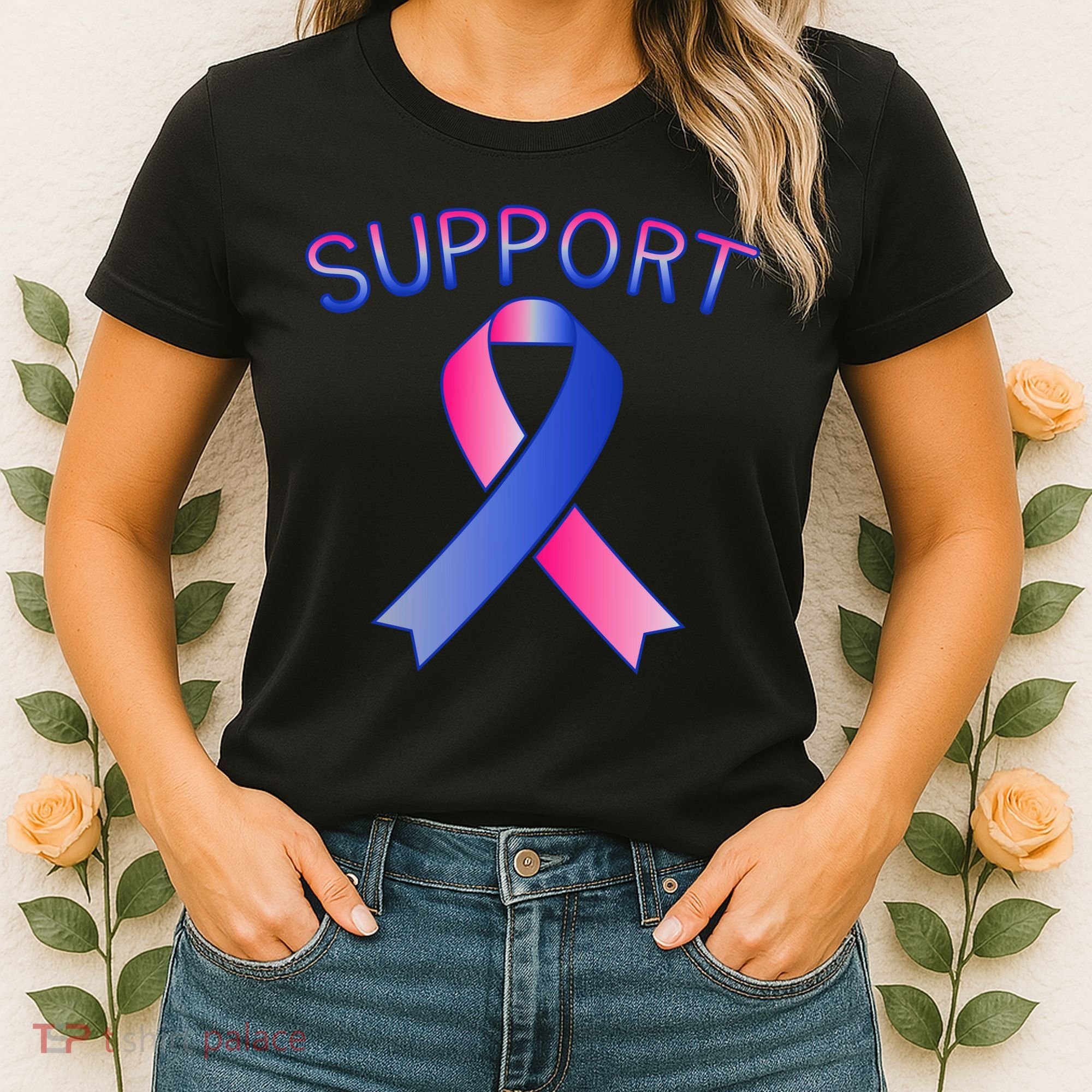 Support Ribbon Cancer Awareness Women's T-Shirt