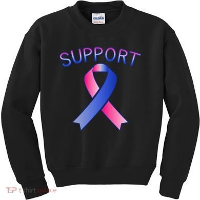 Support Ribbon Cancer Awareness Kids Sweatshirt