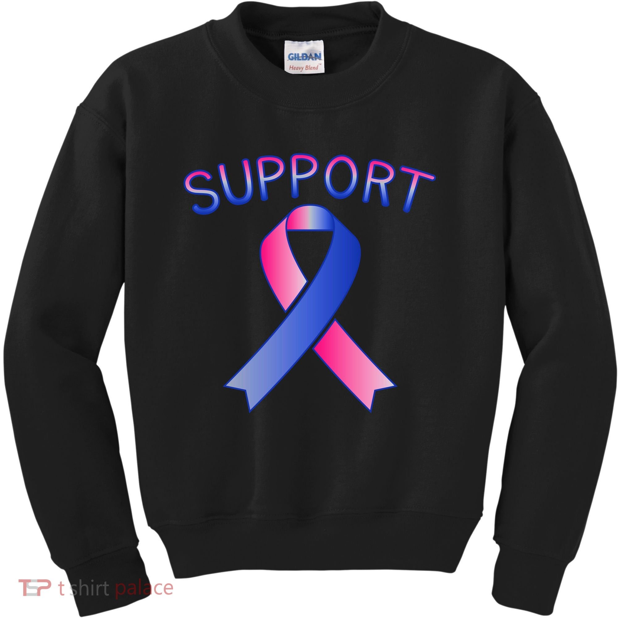 Support Ribbon Cancer Awareness Kids Sweatshirt