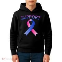 Support Ribbon Cancer Awareness Kids Hoodie thumb 4
