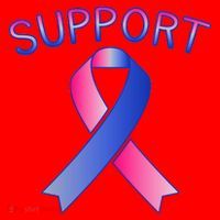 Support Ribbon Cancer Awareness Santa Hat thumb 1