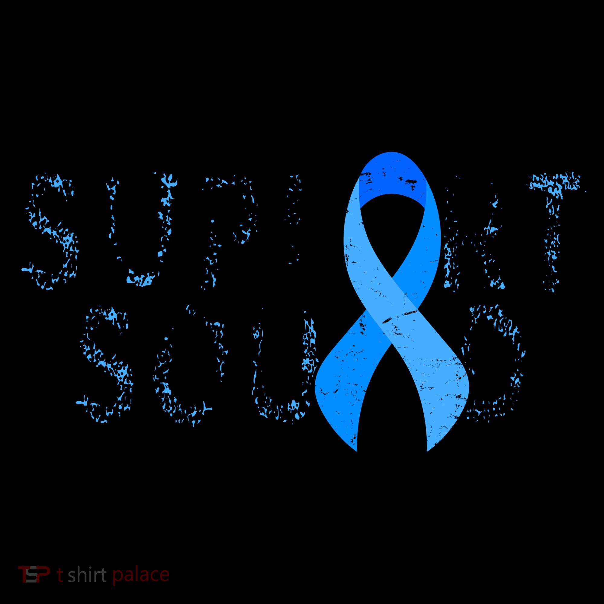 Support Squad Colon Cancer Awareness Blue Ribbon Coffee Mug