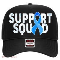 Support Squad Colon Cancer Awareness Blue Ribbon Hat thumb 0