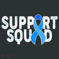 Support Squad Colon Cancer Awareness Blue Ribbon Pajama Set thumb 2