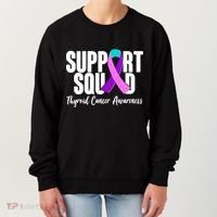 Support Squad Thyroid Cancer Awareness Women's Sweatshirt thumb 0