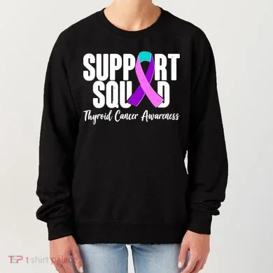 Support Squad Thyroid Cancer Awareness Women's Sweatshirt
