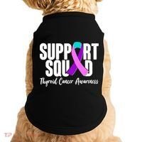Support Squad Thyroid Cancer Awareness Doggie Tank thumb 0