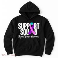 Support Squad Thyroid Cancer Awareness Hoodie thumb 0