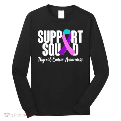 Support Squad Thyroid Cancer Awareness Long Sleeve Shirt