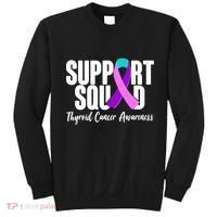 Support Squad Thyroid Cancer Awareness Sweatshirt thumb 0