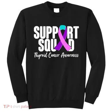 Support Squad Thyroid Cancer Awareness Sweatshirt