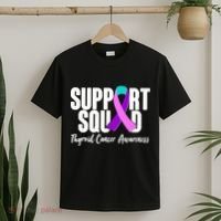 Support Squad Thyroid Cancer Awareness T-Shirt thumb 2
