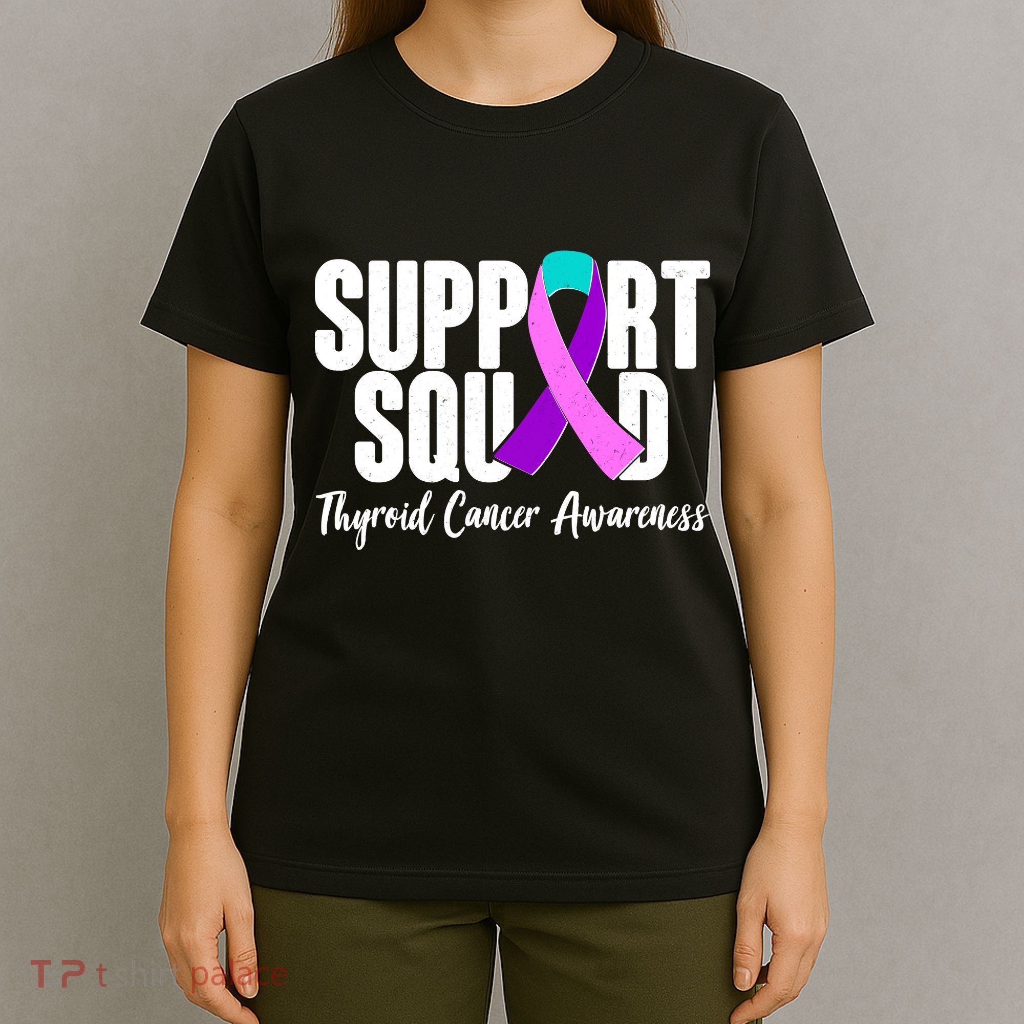 Support Squad Thyroid Cancer Awareness T-Shirt