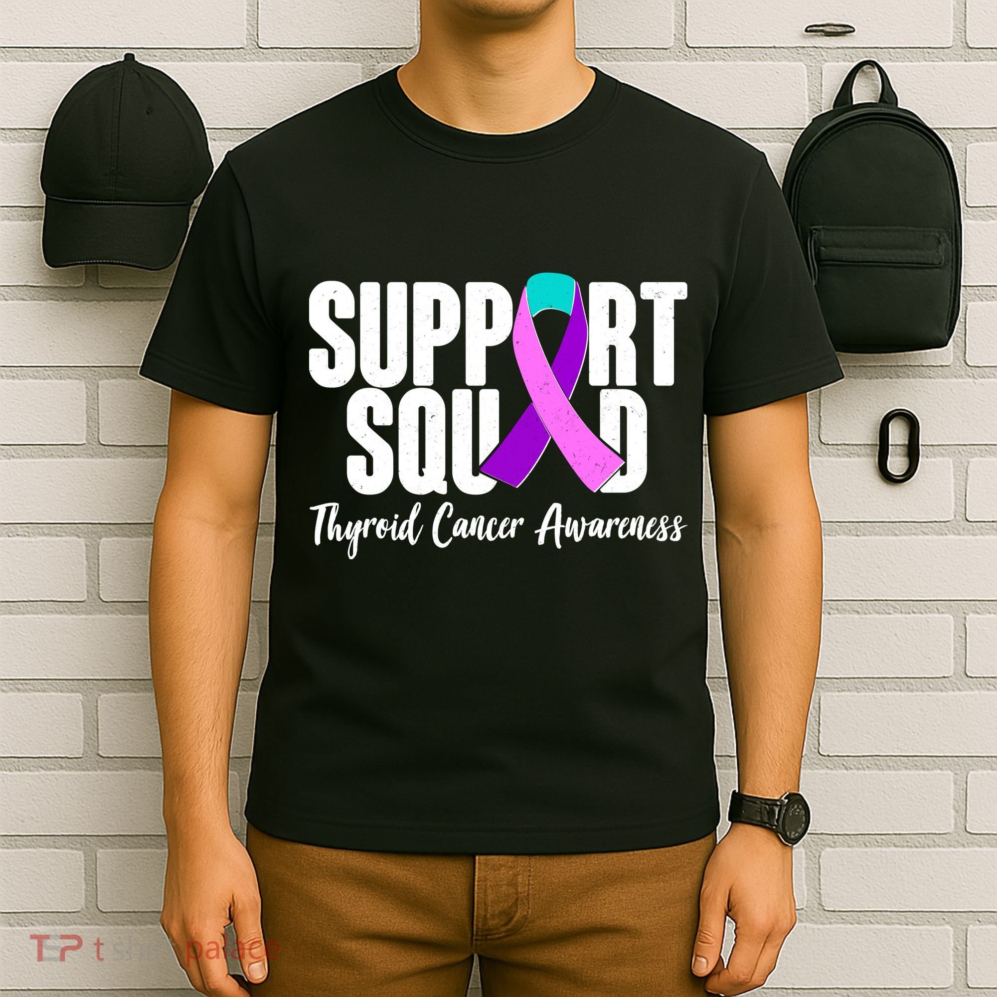 Support Squad Thyroid Cancer Awareness T-Shirt