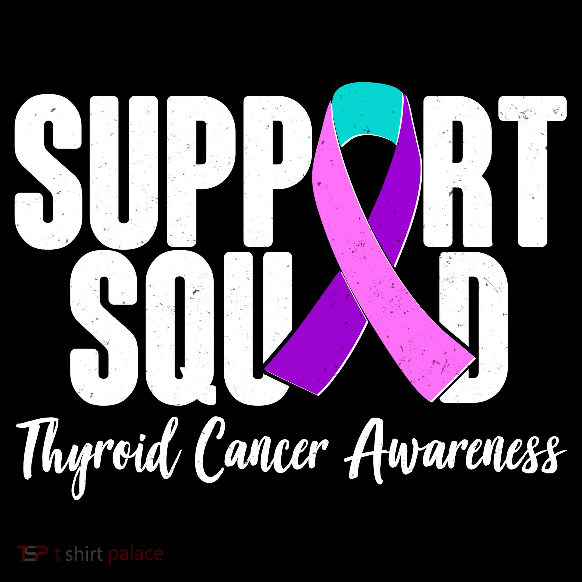Support Squad Thyroid Cancer Awareness Button