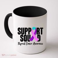 Support Squad Thyroid Cancer Awareness Coffee Mug thumb 0