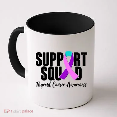 Support Squad Thyroid Cancer Awareness Coffee Mug