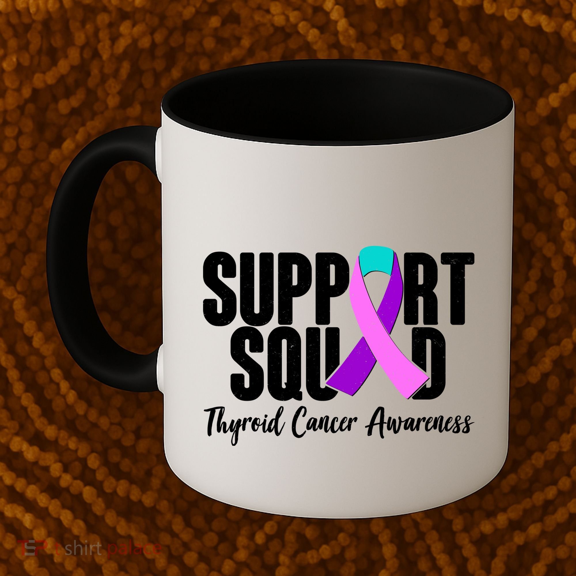 Support Squad Thyroid Cancer Awareness Coffee Mug