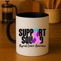 Support Squad Thyroid Cancer Awareness Coffee Mug thumb 4