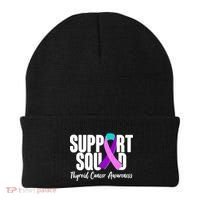 Support Squad Thyroid Cancer Awareness Beanie thumb 0