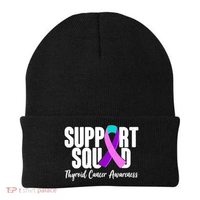 Support Squad Thyroid Cancer Awareness Beanie