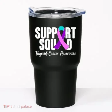 Support Squad Thyroid Cancer Awareness Tumbler