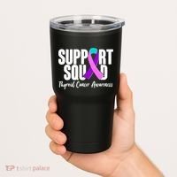 Support Squad Thyroid Cancer Awareness Tumbler thumb 2