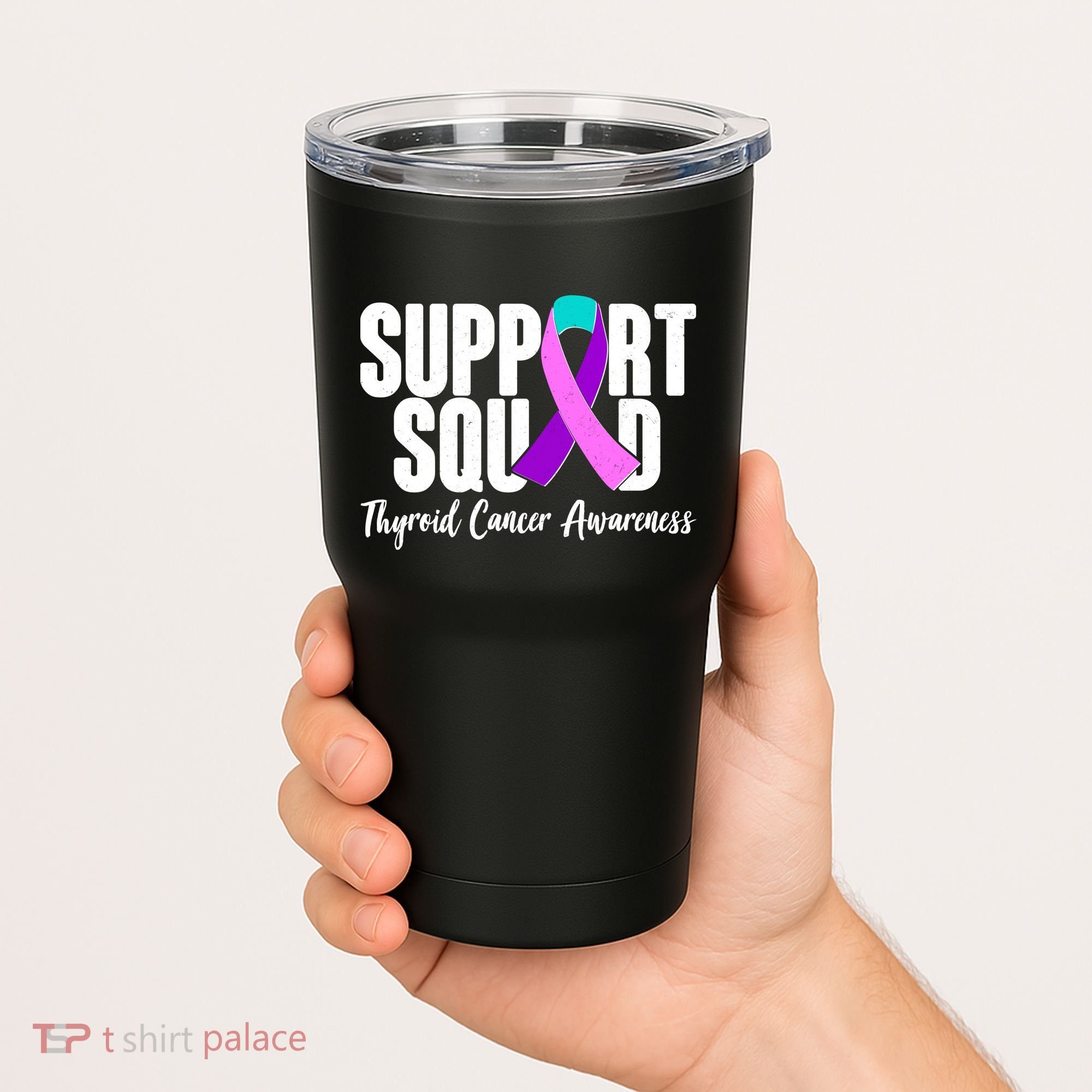 Support Squad Thyroid Cancer Awareness Tumbler