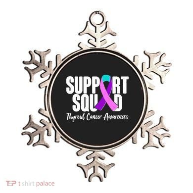 Support Squad Thyroid Cancer Awareness Ornament