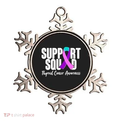 Support Squad Thyroid Cancer Awareness Ornament