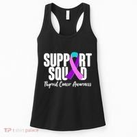 Support Squad Thyroid Cancer Awareness Women's Tank Top thumb 0