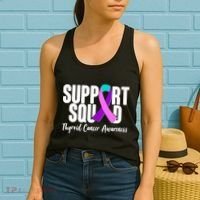 Support Squad Thyroid Cancer Awareness Women's Tank Top thumb 2