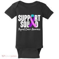 Support Squad Thyroid Cancer Awareness Baby Bodysuit thumb 0
