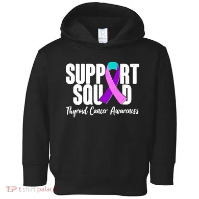 Support Squad Thyroid Cancer Awareness Toddler Hoodie