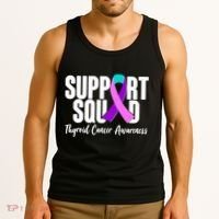 Support Squad Thyroid Cancer Awareness Tank Top thumb 3