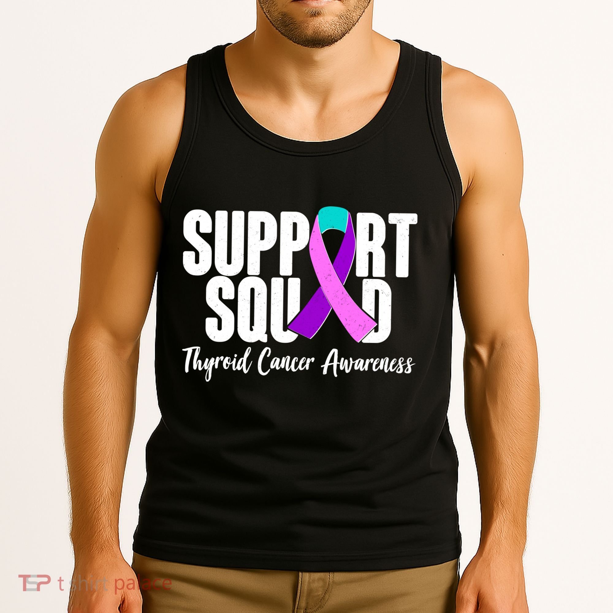 Support Squad Thyroid Cancer Awareness Tank Top