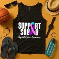 Support Squad Thyroid Cancer Awareness Tank Top thumb 4