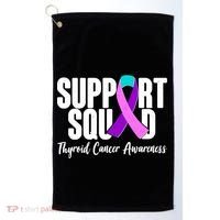 Support Squad Thyroid Cancer Awareness Golf Towel thumb 0