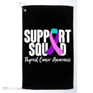 Support Squad Thyroid Cancer Awareness Golf Towel