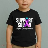 Support Squad Thyroid Cancer Awareness Toddler T-Shirt thumb 2
