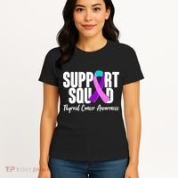 Support Squad Thyroid Cancer Awareness Women's T-Shirt thumb 4