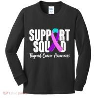 Support Squad Thyroid Cancer Awareness Kids Long Sleeve Shirt thumb 0