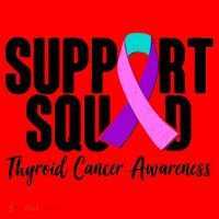 Support Squad Thyroid Cancer Awareness Santa Hat thumb 1