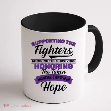 Support The Fighters Lupus Awareness Coffee Mug back